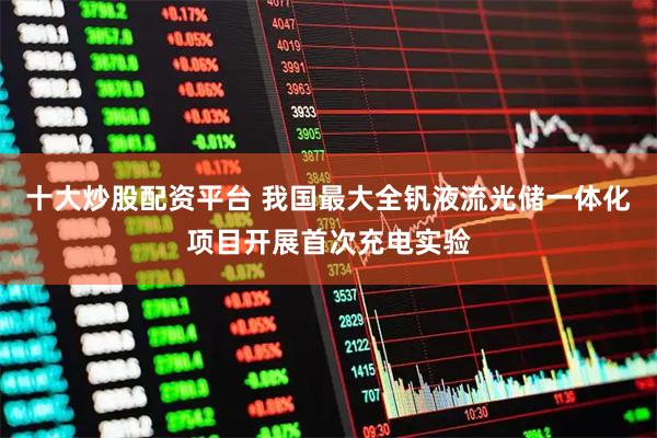 十大炒股配资平台 我国最大全钒液流光储一体化项目开展首次充电实验